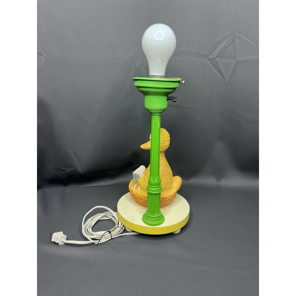 VTG Working Sesame‎ Street Big Bird Table Lamp 1970s 1980s Nursery Lamp.